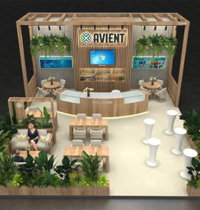 rendering of trade show booth