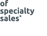 of specialty sales*